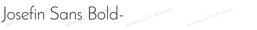 Josefin Sans Bold字体转换